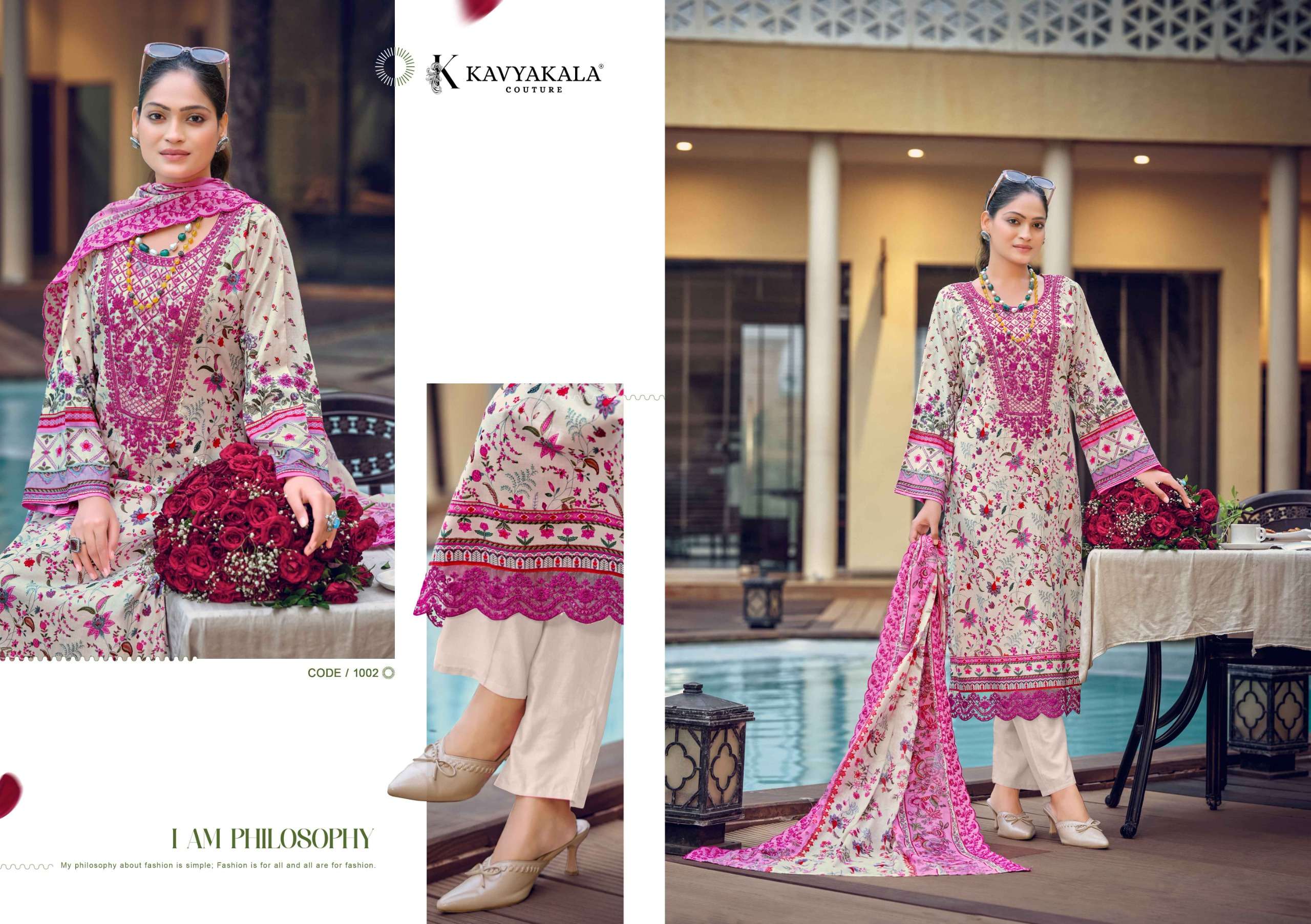 KAVYA‎‎ KALA MAHNOOR COTTON‎‎ CATALOG NECK & LACE PATCH SALWAR SUIT UNSTITCH EXPORT